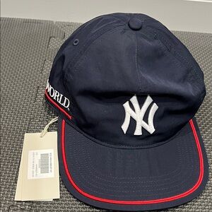 Navy Blue Kids Cap with Red Trim- kith
